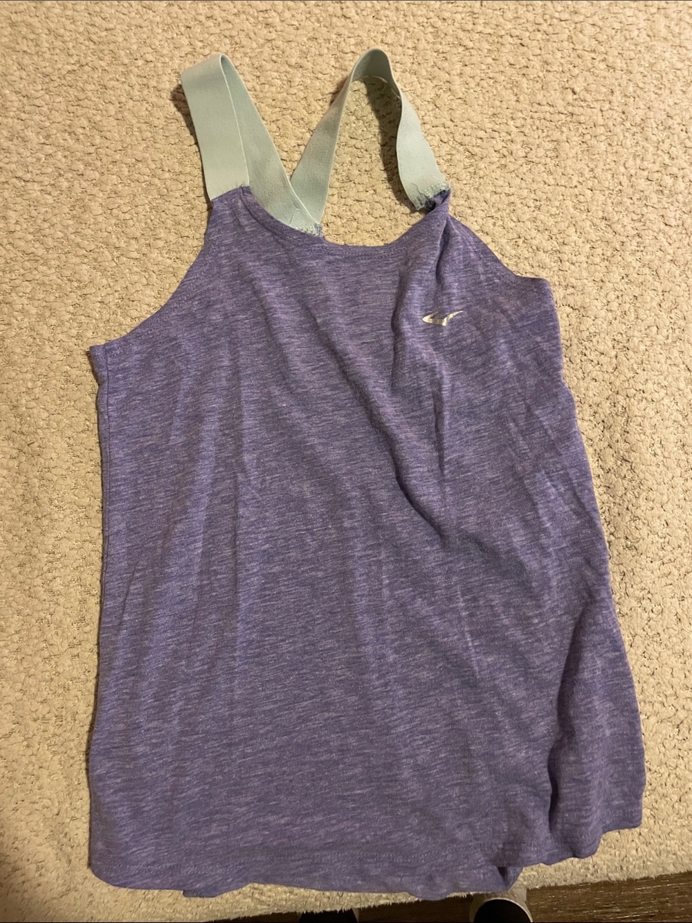 Everlast Purple Tank Top with Mint Straps